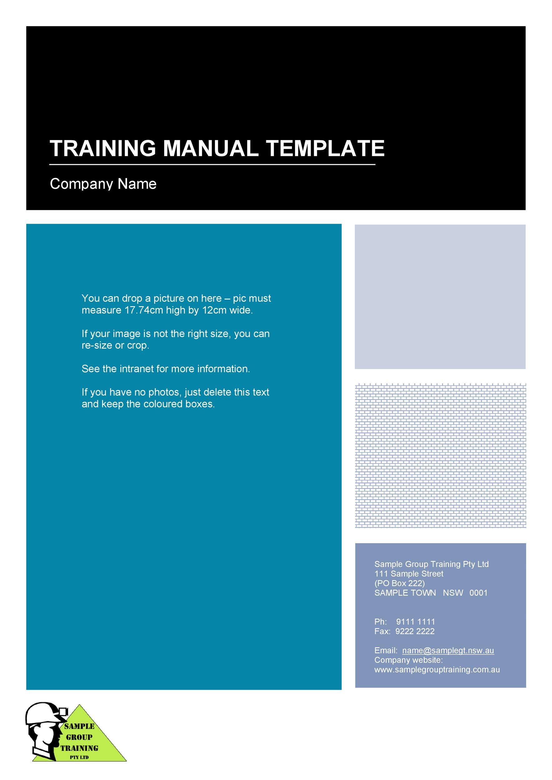 Events employee training manual sample